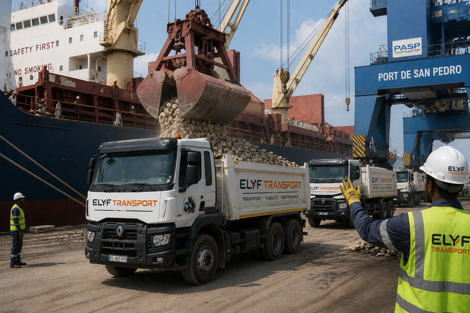 Zone de stockage et manutention de matériaux